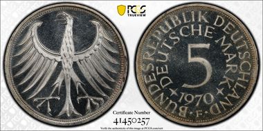 1970-F 5 Mk Regular Issue MS66PL