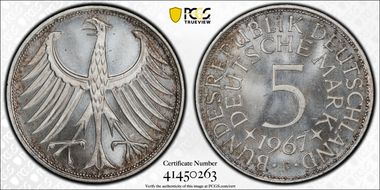 1967-F 5 Mk Regular Issue MS66