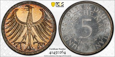 1959-J 5 Mk J-387 MS65