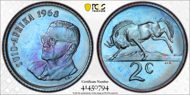 1968 2C Afrikaans PR67BN