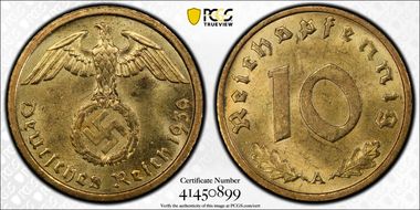 1939-A 10 Pfg J-364 MS64