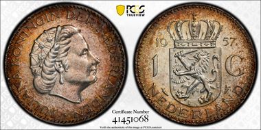 1957 Gulden KM-184 PR65