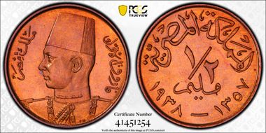 1938-H 1/2 Mil SP67RD