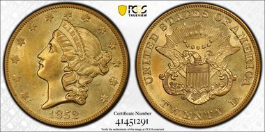 1852-O $20 MS61