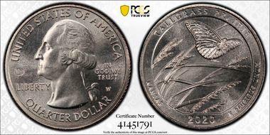 2020-W 25C Tallgrass Prairie NP V75 First Week of Discovery MS66