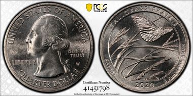 2020-W 25C Tallgrass Prairie NP V75 First Week of Discovery MS66