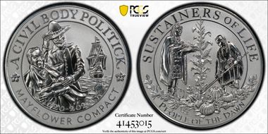 2020 Medal Mayflower 400th Anniversary Reverse Proof First Strike PR70