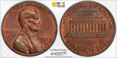 1983-D 1C MS63BN