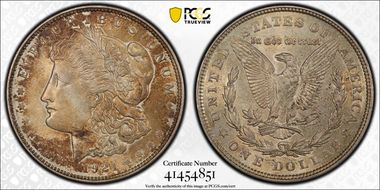1921 $1 Morgan MS63