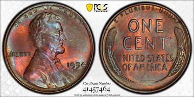 1954-D 1C MS64BN