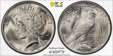 1923 $1 MS66+