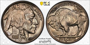 1938-D 5C Buffalo MS67