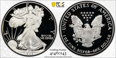 1986-S $1 Silver Eagle PR69DCAM