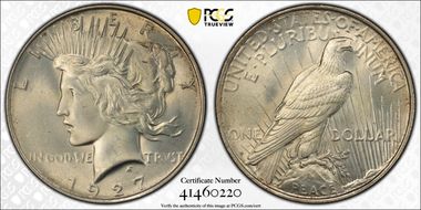 1927-D $1 MS65+