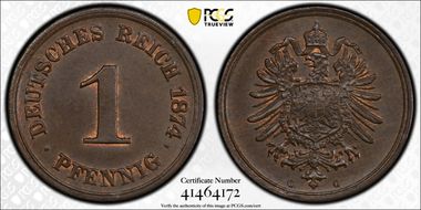 1874-G Pfg MS64BN