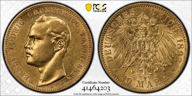 1893-A 20 Mk J-223 AU53