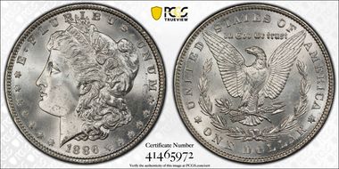 1886 $1 MS66