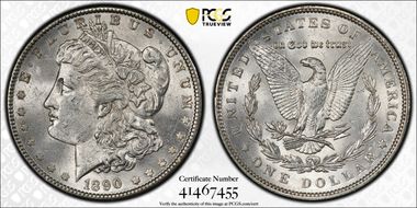1890 $1 MS62