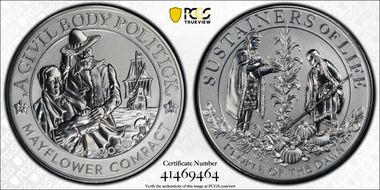 2020 Medal Mayflower 400th Anniversary Reverse Proof First Strike PR70