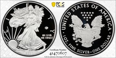 2020-W  $1 Silver Eagle - v75 Privy PR70DCAM