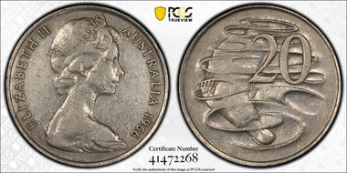 1966(L) 20C Wavy "2" VF35
