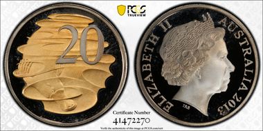 2013 20C Platypus - Partial Gilt PR66DCAM