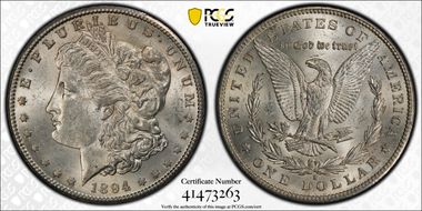 1894-S $1 MS62