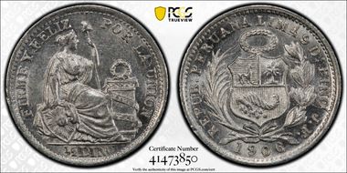 1906-JF 1/2 Din KM-206.2 MS63