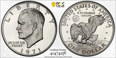 1971-S $1 Silver PR69DCAM