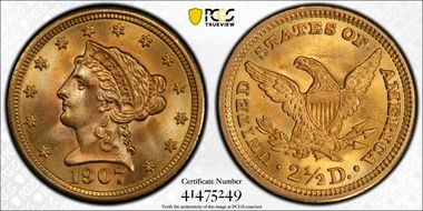 1907 $2.50 MS66+