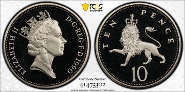 1990 10p S-F3 PR69DCAM