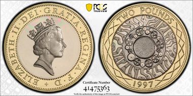 1997 £2 S-K8 Iron Age PR68DCAM
