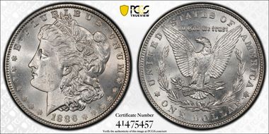 1886 $1 MS64