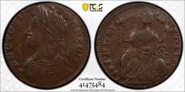 1787 CT 1/2P AUCTOBI, Miller 39.2-ee AU55BN