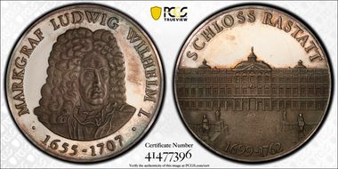 No Date Medal  Ludwig Wilhelm I Ag Rastatt SP65