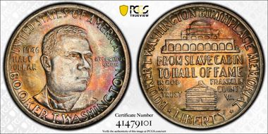1946 50C Booker T. Washington MS67+