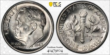 1947-S/D 10C OMM FS-502 MS67FB