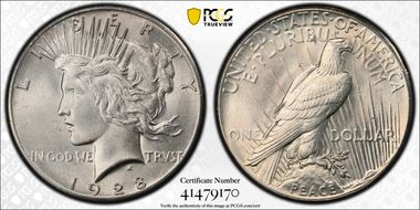 1928 $1 MS64