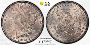 1882 $1 MS65