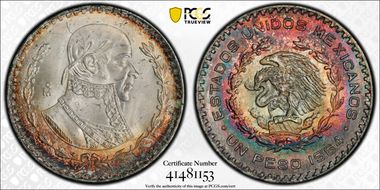 1964-Mo Peso KM-459 MS66+