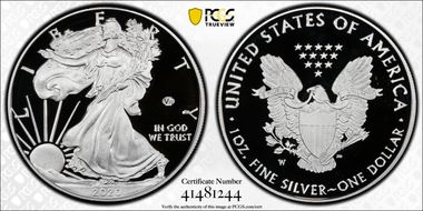 2020-W  $1 Silver Eagle - v75 Privy First Strike PR69DCAM