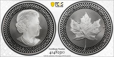 2019 $5 Maple Leaf Silver Modified PR Pride of Two Nations, U.S. Set PR69