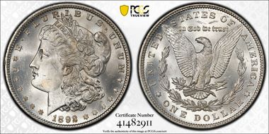 1892 $1 MS64