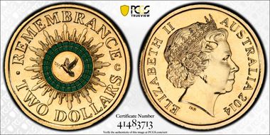 2014-C $2 Remembrance Colorized MS68