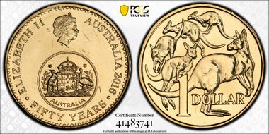 2016 $1 50 Yrs Decimal Currency MS67
