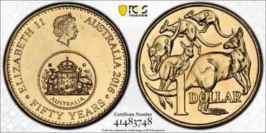 2016 $1 50 Yrs Decimal Currency MS67