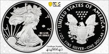 2020-W  $1 Silver Eagle - v75 Privy PR69DCAM