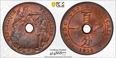 1931-A 1C Lec-96 Torche MS65RB