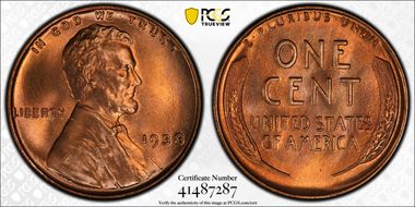 1938 1C MS67RD