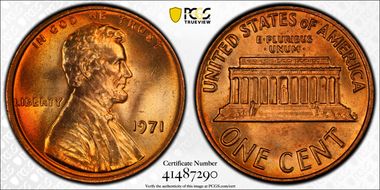 1971 1C MS66RD